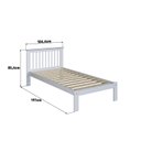 Ver imagem 3 de Cama de Solteiro Júlia de Madeira Maciça com Lastro