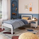 Ver imagem 1 de Cama de Solteiro Júlia de Madeira Maciça com Lastro