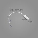 Ver imagem 2 de Conector de Energia Mag. K20 C/ Cabo Branco DS9952 Delis ST2797