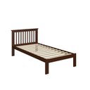 Ver imagem 4 de Cama de Solteiro Júlia de Madeira Maciça Marrom/Walnut
