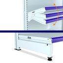 Ver imagem 3 de Kit 3 Gôndolas New Premium 1,37m Branca Centro 80/60