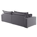Ver imagem 7 de Sofá Cama Áustria 3 Lugares Retrátil Reclinável 210cm Veludo Cinza