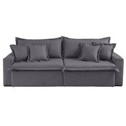 Sofá Cama Áustria 3 Lugares Retrátil Reclinável 210cm Veludo - 6