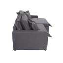 Ver imagem 7 de Sofá Cama Áustria 3 Lugares Retrátil Reclinável 210cm Veludo