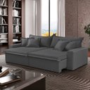 Ver imagem 2 de Sofá Cama Áustria 3 Lugares Retrátil Reclinável 210cm Veludo