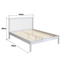 Ver imagem 3 de Cama de Casal Lucy de Madeira Maciça com Lastro