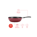 Ver imagem 2 de Wok Brinox Garlic Antiaderente 2,3 Litros Ø 24 X 7 Cm Vermelho