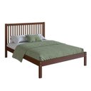 Ver imagem 2 de Cama de Casal Lucy de Madeira Maciça com Lastro Marrom/Walnut