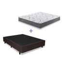 Ver imagem 7 de Cama Box Casal 138x188 com Colchão Molas Ensacadas Ecoflex Courino Linho