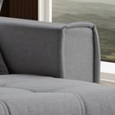 Ver imagem 7 de Sofá Cama Dallas 210 cm sem Caixa Veludo Prata Cinza