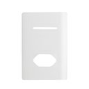 Ver imagem 1 de Placa 4x2 para 1 Interruptor Horizontal e 1 Tomada + Suporte Branco da Linha Novara - 1100/78 - Dico