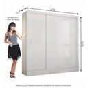 Ver imagem 6 de Guarda Roupa Casal Fortaleza 3 Portas Carioca Móveis