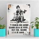 Ver imagem 2 de Quadro Frase De Amor Charlie Chaplin 33x24cm:Madeira branca