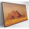 Quadro Pintura Pirâmides 90x60 Cm Vidro Impresso - 7