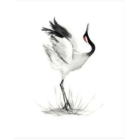 Japanese Cranes I Canaleta 60x80cm Preta