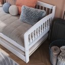 Ver imagem 7 de Sofá e Cama Auxiliar Andover de Madeira Maciça com Lastro Branco