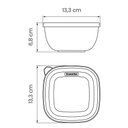 Ver imagem 5 de Conjunto de Potes Mixcolor Polipropileno Colorido com Tampa Transparente 600 Ml 03 Peças