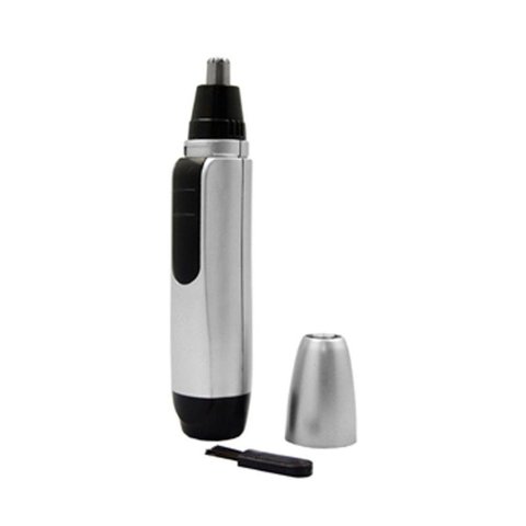 Depilador Aparador de Pelos Nariz e Orelha Preto/prata