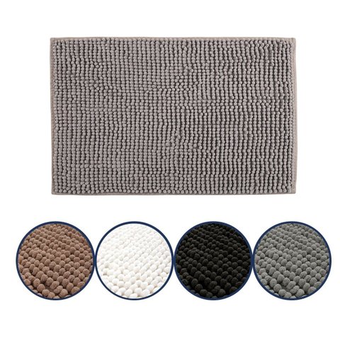 Tapete Joy para Banheiro 40cm X 60cm Cinza Kapazi