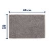 Tapete Joy para Banheiro 40cm X 60cm Cinza Kapazi - 4