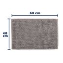 Ver imagem 4 de Tapete Joy para Banheiro 40cm X 60cm Cinza Kapazi