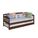 Ver imagem 5 de Sofá e Cama Auxiliar Andover de Madeira Maciça com Lastro Marrom Walnut