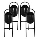 Ver imagem 1 de Kit 4 Lixeira Portugal Fechadachapa Parque Calçada Rua 115cm