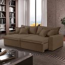 Ver imagem 2 de Sofá Cama Áustria 3 Lugares Retrátil Reclinável 230cm Veludo