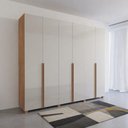 Ver imagem 2 de Guarda-roupa Casal Bp 02 Nogal/bege Bp Bom Pastor