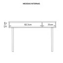 Ver mais imagens de Mesa Para Computador Escrivaninha Marrom Multi Caemmun