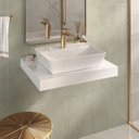 Ver imagem 1 de Bancada Yes 60cm com Vidro com Furo e Cuba Charlô