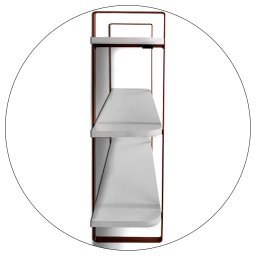 Prateleira Tripla Nicho Hone Modelo Industrial Decoração Casa 60x15 Cobre/Branca - 6