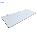 Ver imagem 2 de 1 Prateleira Branca 70X30 Com Suporte Flutuante Mdf  Organizadora Decoração Cozinha Quarto Banheiro