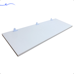 1 Prateleira Branca 70X30 Com Suporte Flutuante Mdf  Organizadora Decoração Cozinha Quarto Banheiro - 2