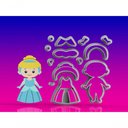 Ver imagem 1 de Cortador Princesa Cinderela Modular Tamanho 7 Cm