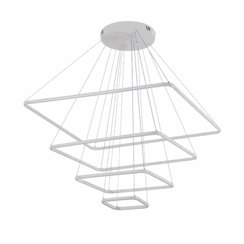 Pendente Inverse 4 Módulos Bronze 80cm Led 120w 3000k Bivolt com Cabo de 4,7 Metros