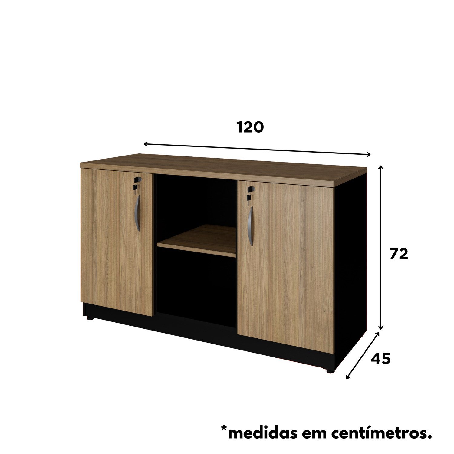 Armário Baixo para Escritório Credenza - 4