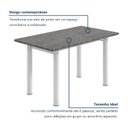 Ver imagem 5 de Mesa de Jantar Retangular Tampo Granito 140x75cm