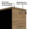 Gaveteiro Arquivo para Pasta 4 Gavetas com Chave - 10