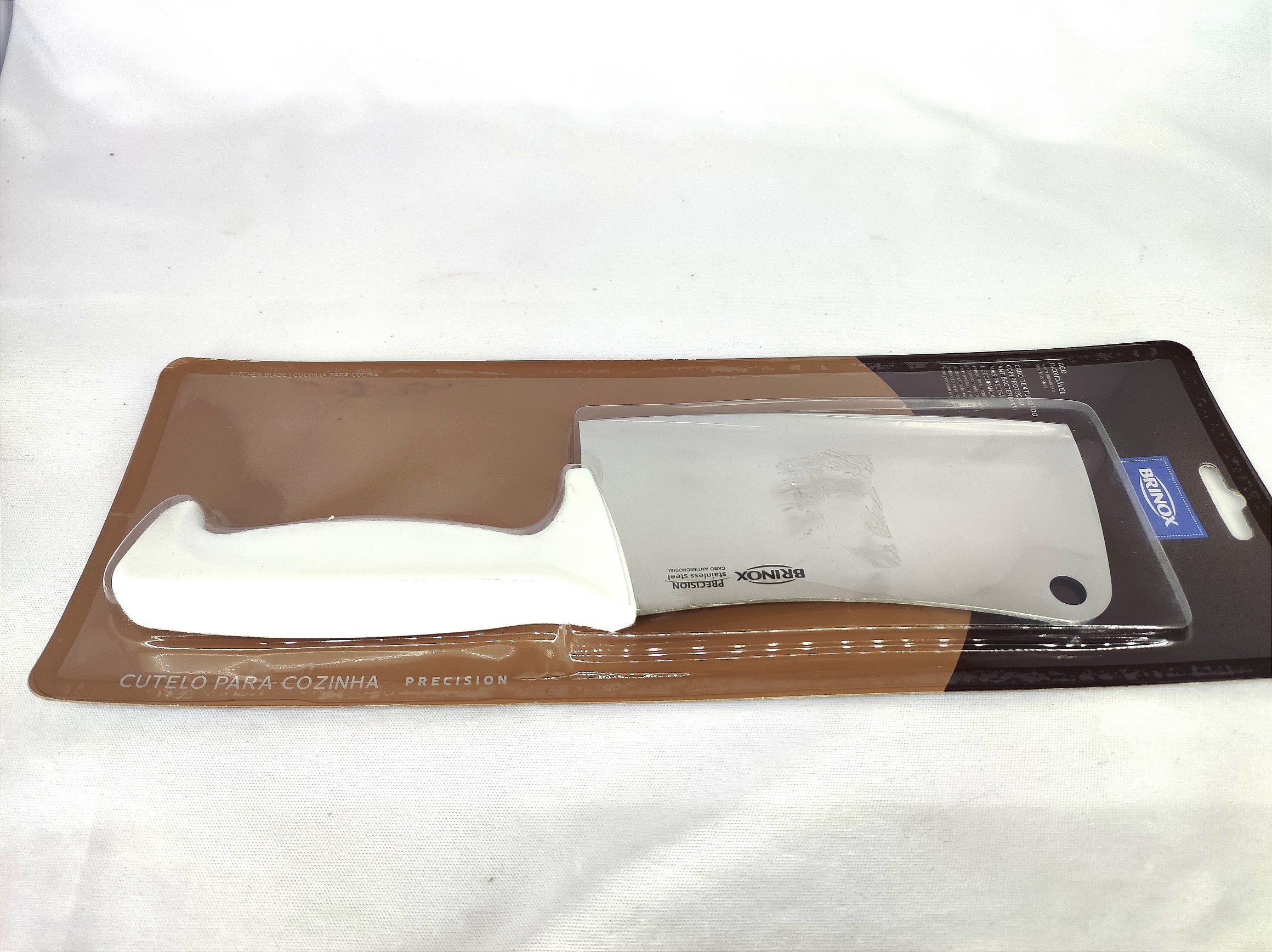 Cutelo Profissional Brinox para Cortar Carne Ossos Tudo 6" - 7