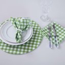 Ver imagem 3 de Kit 2 Guardanapos de Tecido Estampado Allegra 2 Peças 35cm X 35cm 100% Poliéster - Xadrez