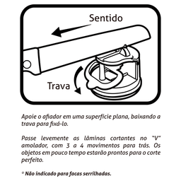 Amolador Afiador de Facas com Ventosa [Vermelho] - 5