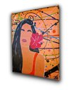 Ver imagem 7 de Quadro Decorativo Minimalista Abstrato em Acrílico Pintado a Mão de Linda Mulher Ambientes Diversos