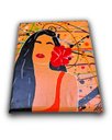 Ver imagem 6 de Quadro Decorativo Minimalista Abstrato em Acrílico Pintado a Mão de Linda Mulher Ambientes Diversos