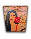 Ver mais imagens de Quadro Decorativo Minimalista Abstrato em Acrílico Pintado a Mão de Linda Mulher Ambientes Diversos
