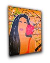 Ver imagem 5 de Quadro Decorativo Minimalista Abstrato em Acrílico Pintado a Mão de Linda Mulher Ambientes Diversos