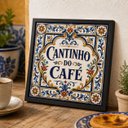 Ver imagem 2 de Quadro Decorativo Cantinho do Café 33x33cm Mold Preta