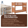 Beliche Duas Camas Reforçadas Jaspe com Colchões D33 14cm Cor:nature - 2