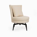 Ver imagem 2 de Poltrona para Sala de Estar Lynn Giratória Boucle .