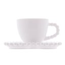 Ver imagem 3 de 4 Xícaras para Café Wolff Coração Beads Branco 80ml